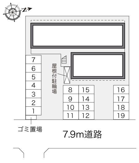 東手城(22971)の駐車配置図