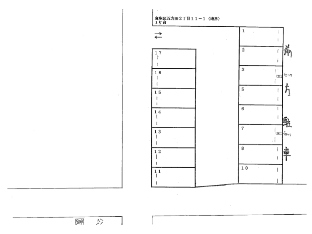 No.37駐車場の駐車配置図