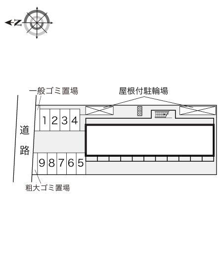 ラコルト(16447)の駐車配置図
