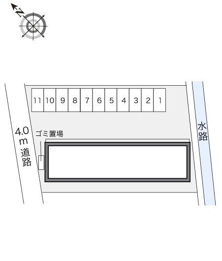 安倍(21833)の駐車配置図