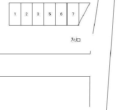 田町駐車場の駐車配置図