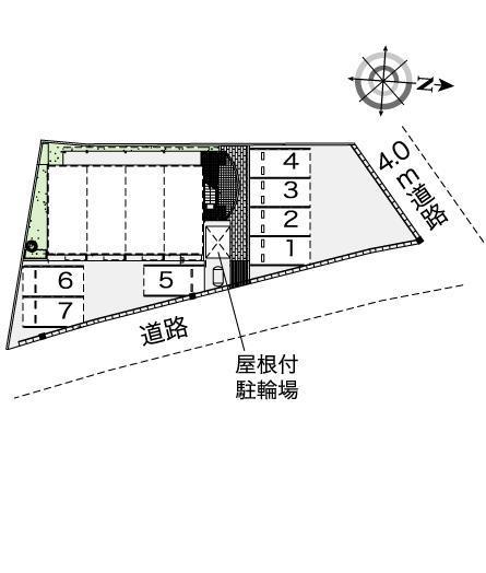 黒坂(43375)の駐車配置図