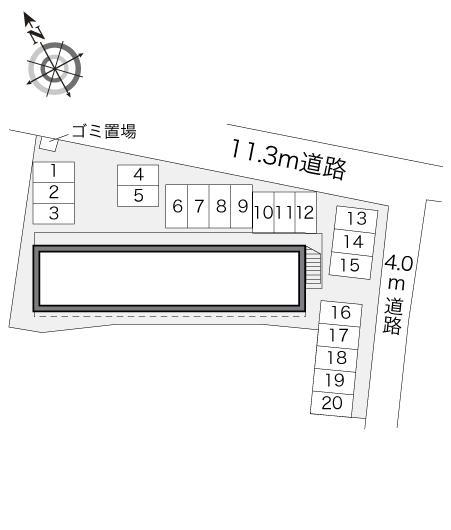 大前(18241)の駐車配置図