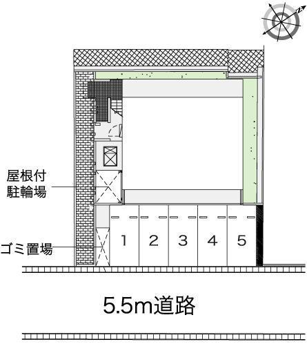 コンフォートおろくⅡ(42704)の駐車配置図