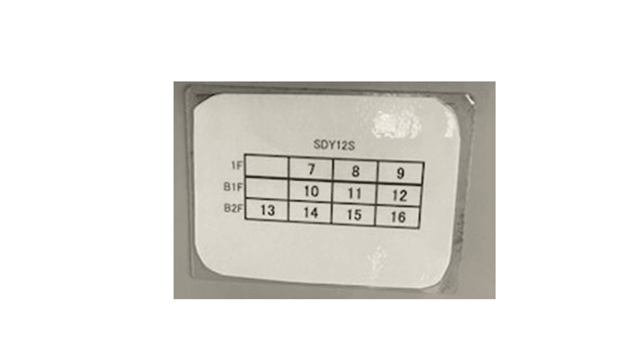 菅原町９番駐車場の駐車配置図