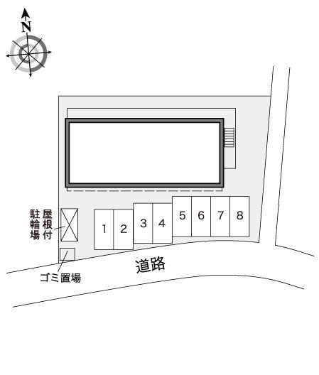 フォーブル２１(26385)の駐車配置図