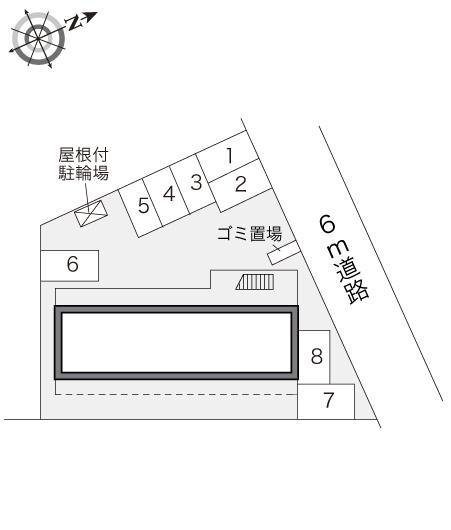エンゼル松原(15615)の駐車配置図