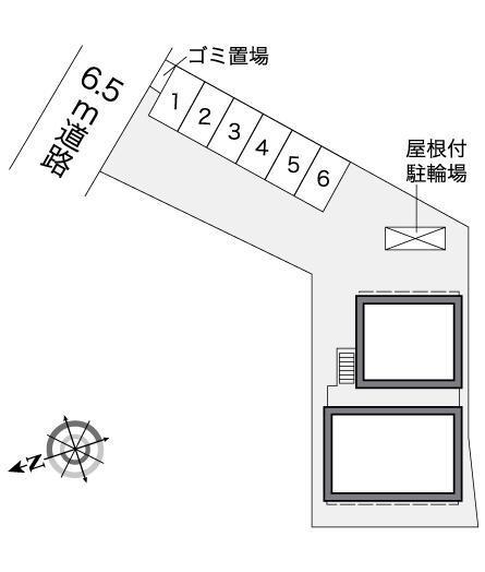 エスポワール藤阪(25466)の駐車配置図