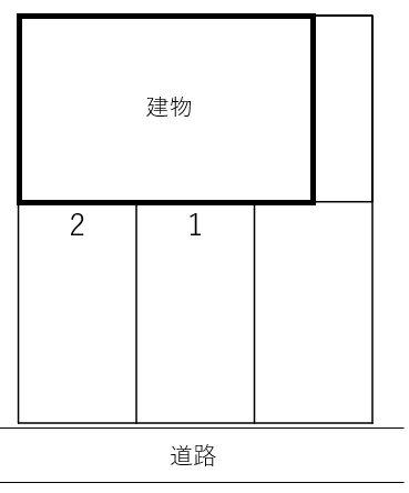 久が原５丁目駐車場の駐車配置図