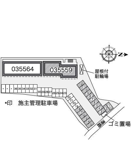 グランデタカヤマ(35559)の駐車配置図