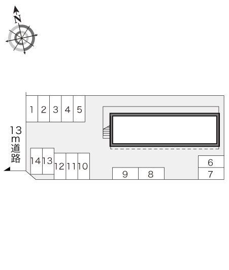 ユーカリプラザ(15140)の駐車配置図