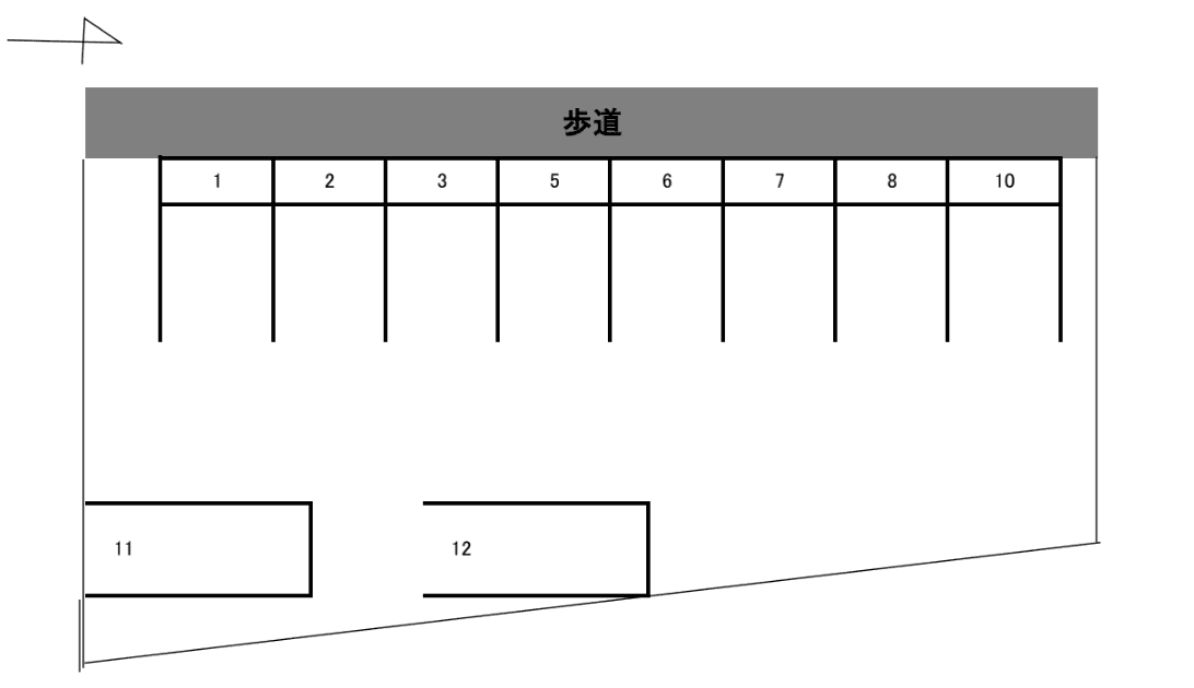 宝生町3-82･83駐車場Cの駐車配置図