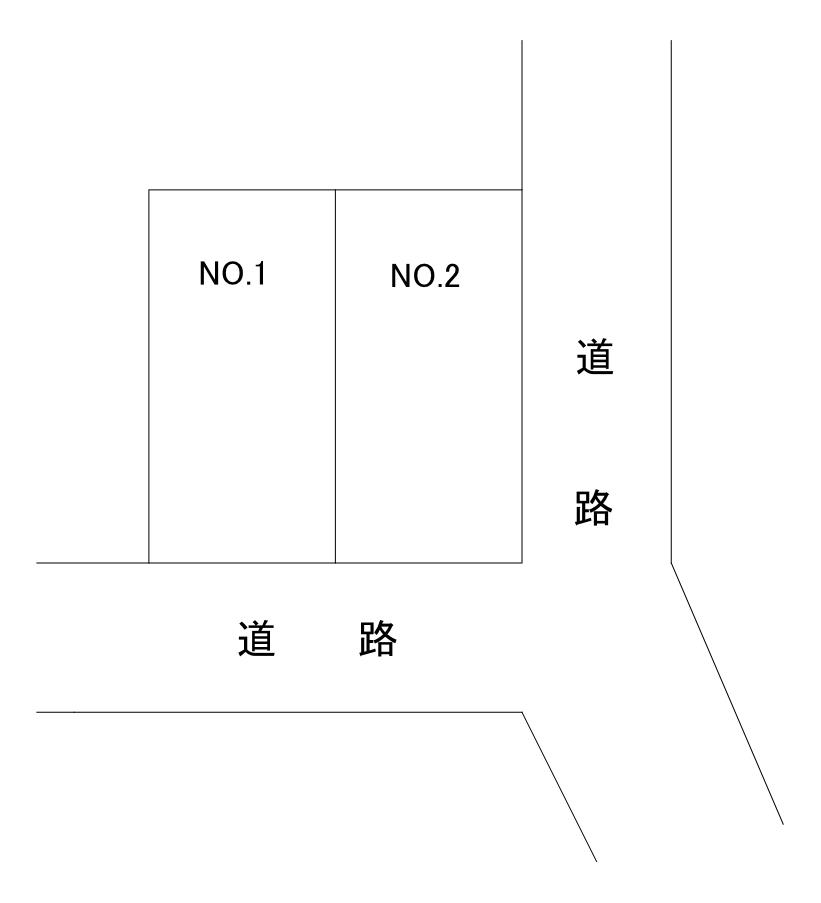 和白丘1丁目134駐車場の駐車配置図