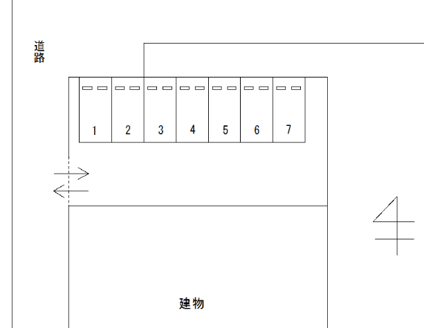 FK下津新町84駐車場の駐車配置図