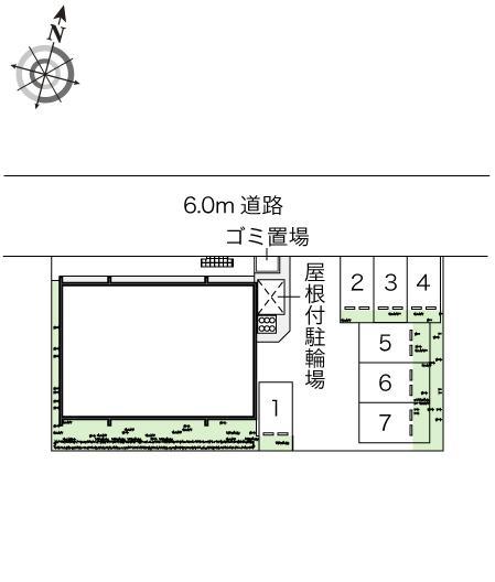 ハピネスしだみ(51844)の駐車配置図