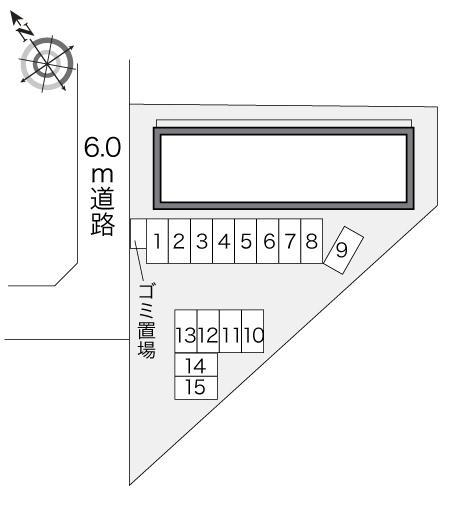 クローバーベル(21445)の駐車配置図