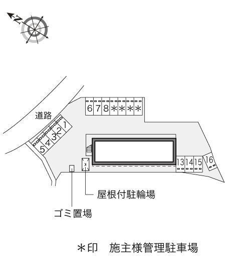 マイ　ドーム　大井(16923)の駐車配置図