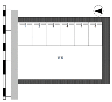 若林町　ＫＷ32　駐車場の駐車配置図