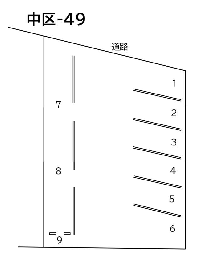 中区-49の駐車配置図