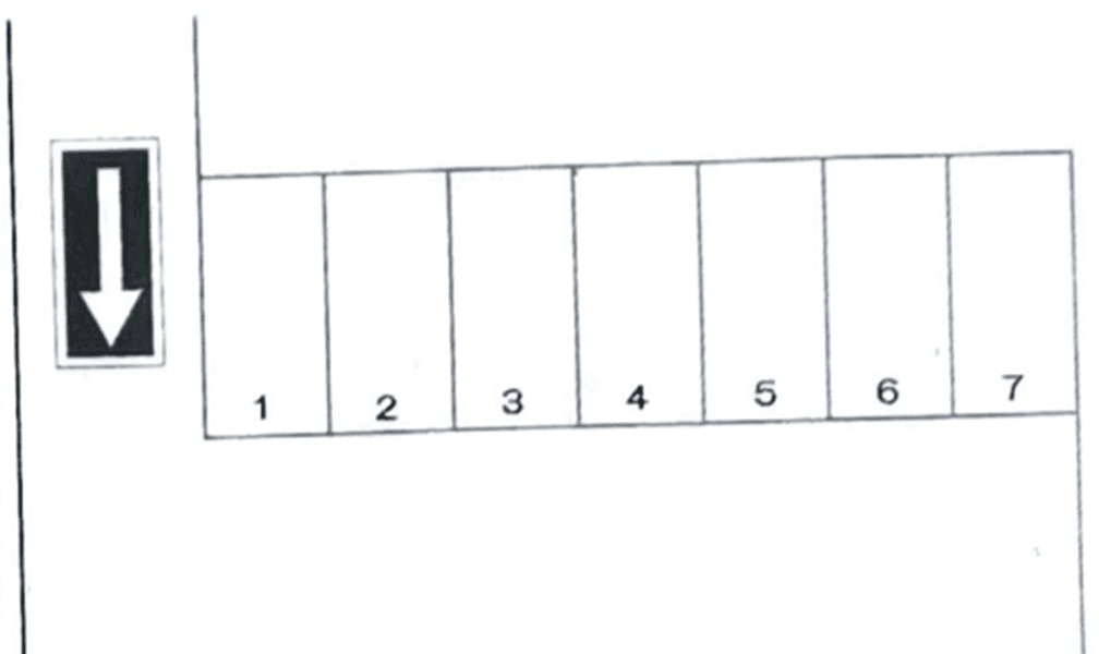 田部井本町１丁目パーキングの駐車配置図