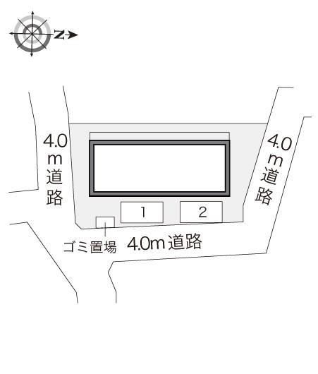 名島(21355)の駐車配置図