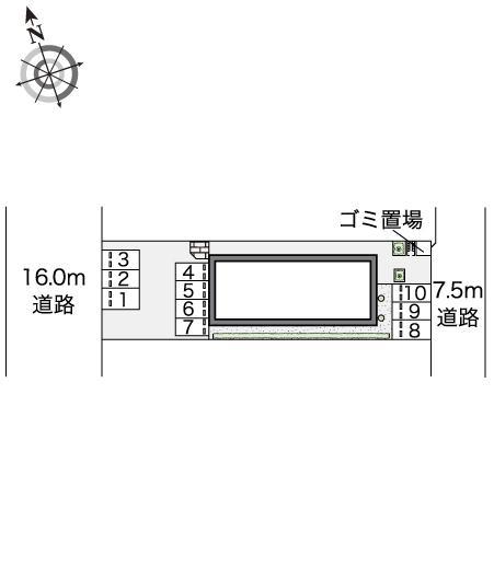 ひだまり(44332)の駐車配置図