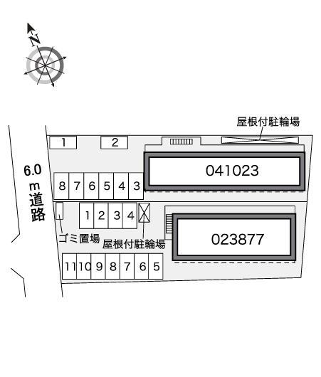 ＺＥＲＯ(41023)の駐車配置図