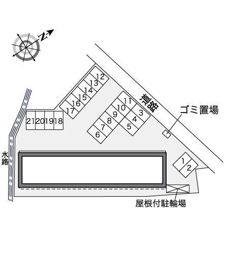 ヴィラドルチェ松阪(35220)の駐車配置図