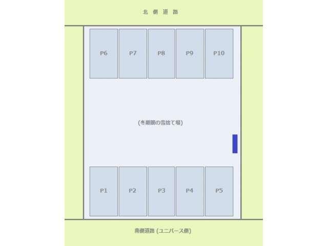 筒井第二駐車場の駐車配置図