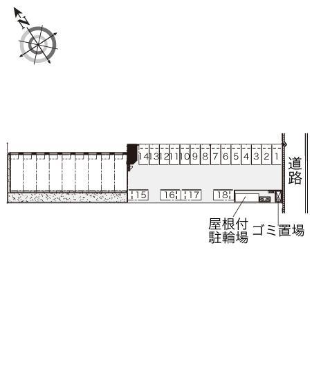 白梅(41873)の駐車配置図