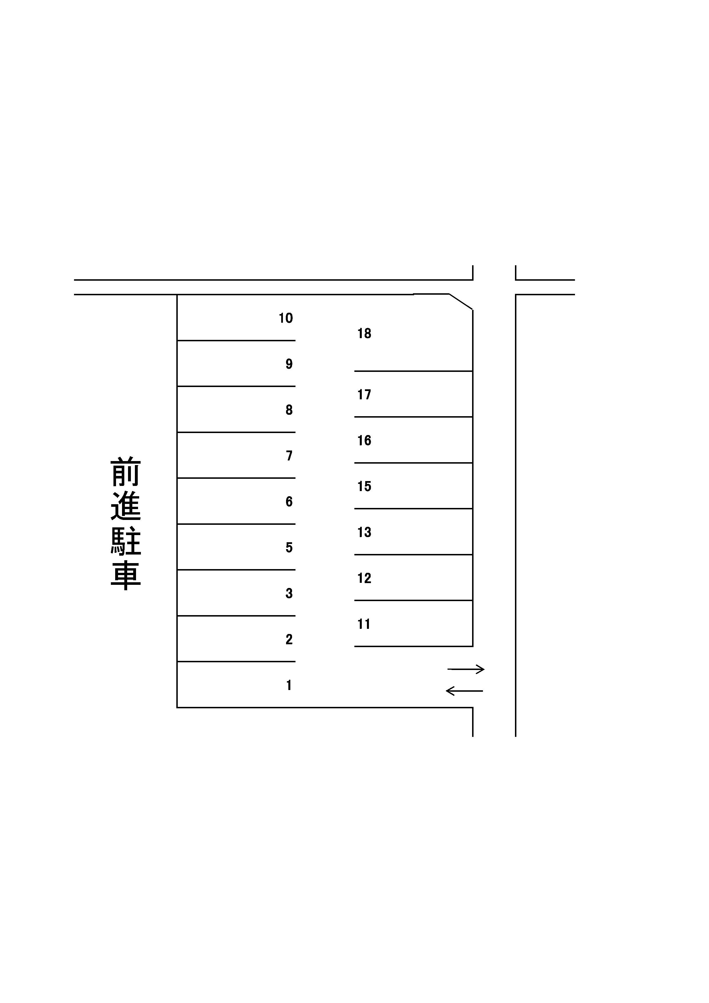 J-004の駐車配置図