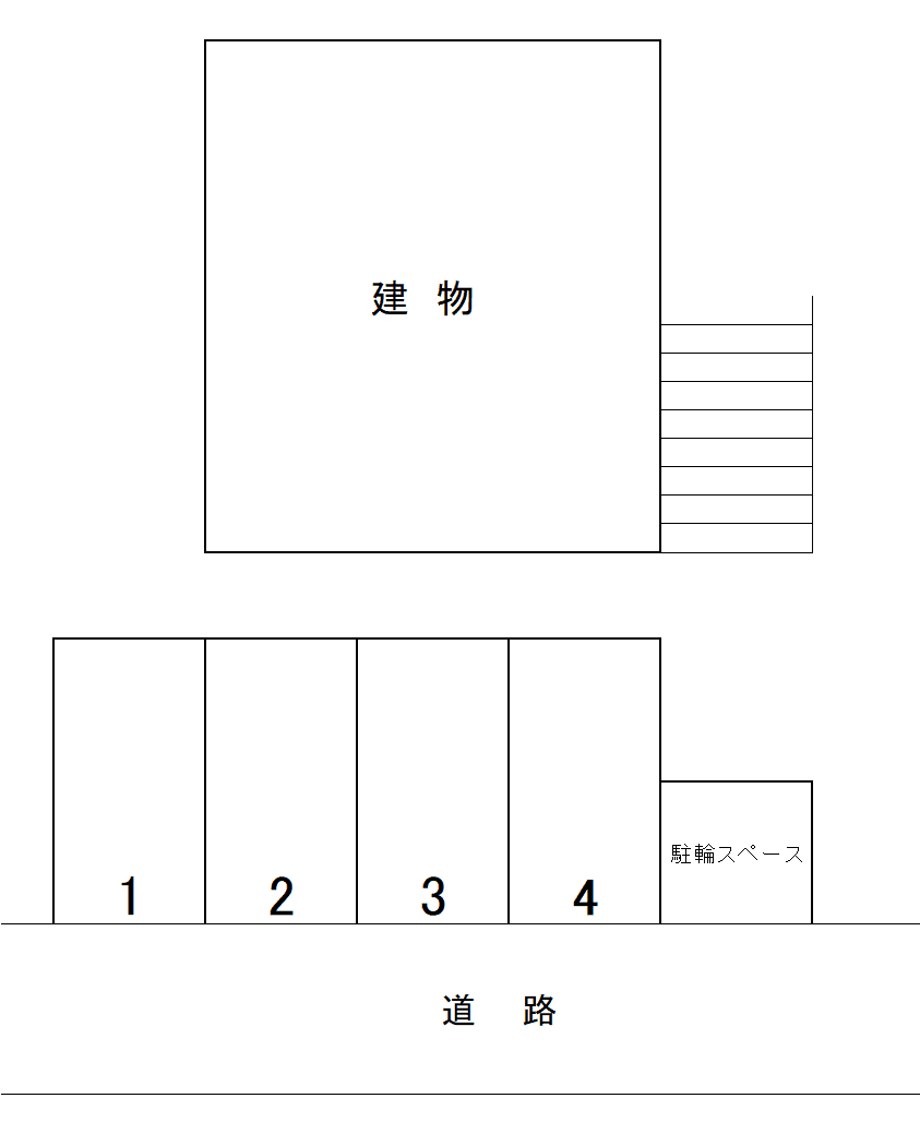 プリマカーザの駐車配置図
