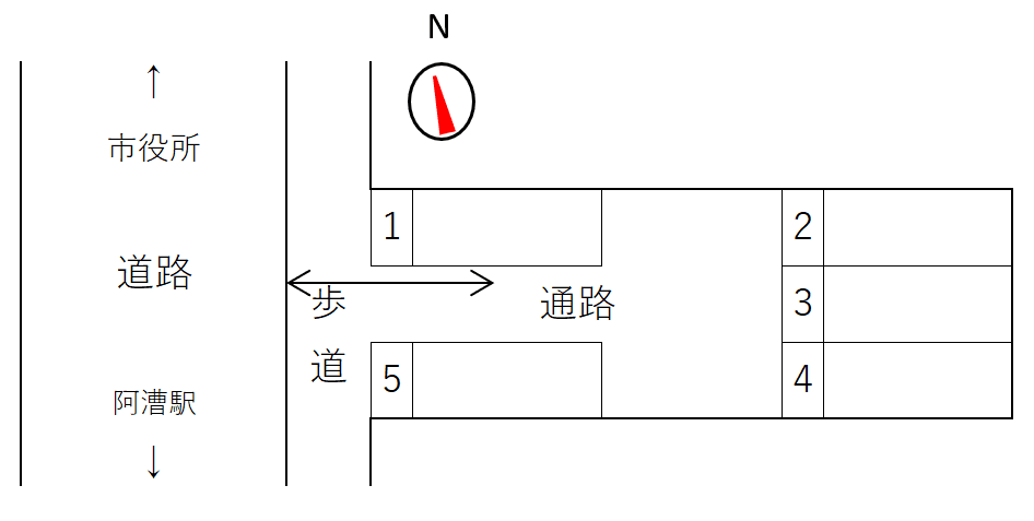 丸之内366駐車場の駐車配置図