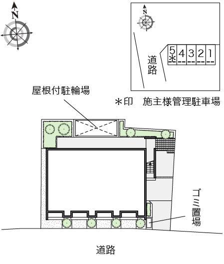 レオネクストマリンゴールド(53314) 敷地外駐車場の駐車配置図