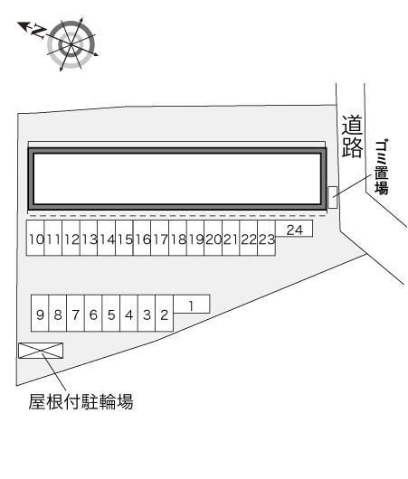 サントーレ(32577)の駐車配置図