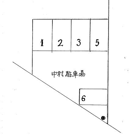 中村駐車場の駐車配置図