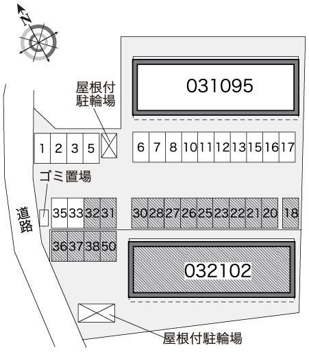 はくわⅡ(32102)の駐車配置図
