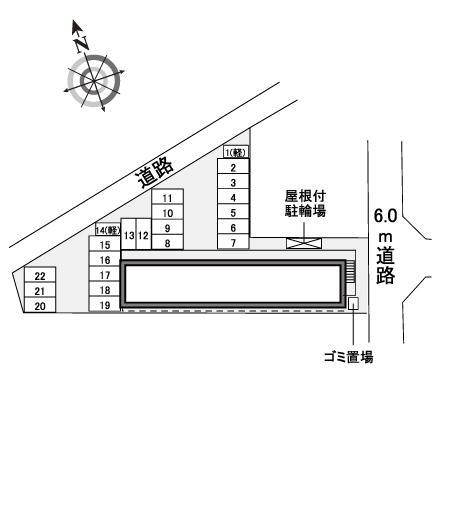 白木蓮の丘(41002)の駐車配置図