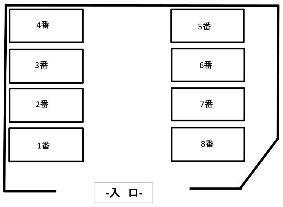J‐Parkingの駐車配置図