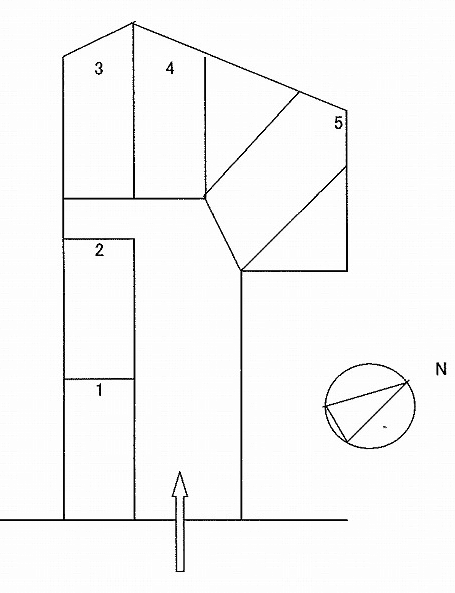 ユーユーガレージＮＯ、６の駐車配置図