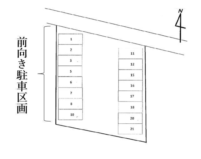 ＮＯ．８３の駐車配置図