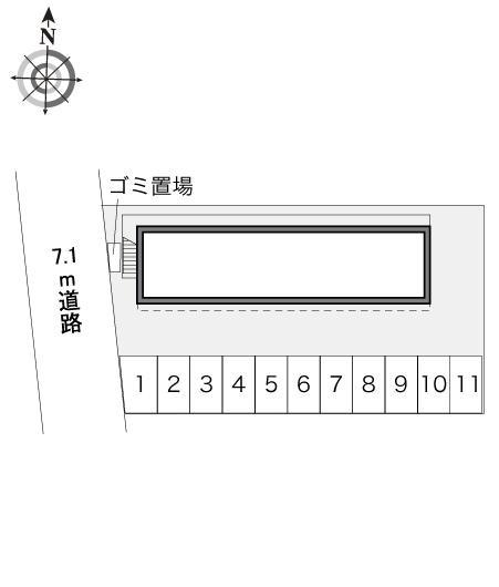 ラッフィナート(21595)の駐車配置図