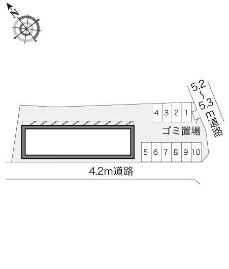 コンフィアンス(20375)の駐車配置図