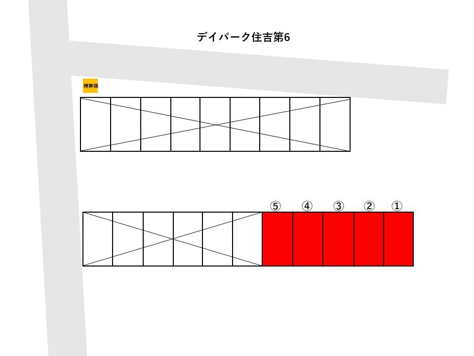 デイパーク住吉第6の駐車配置図
