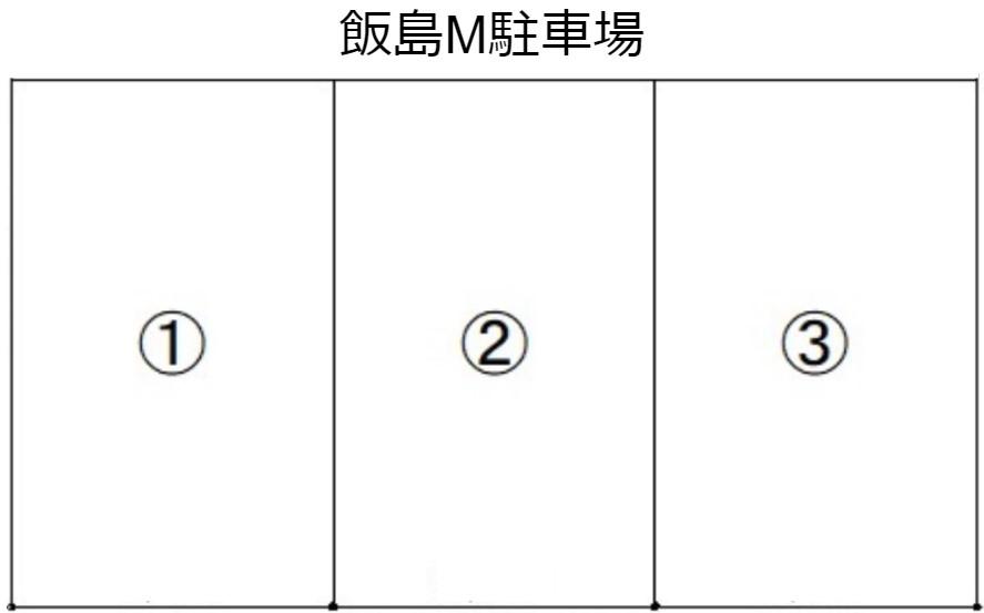 飯島M駐車場の駐車配置図