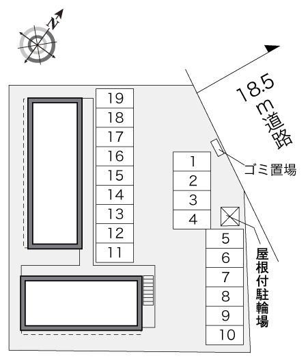 サンセリテ(31168)の駐車配置図