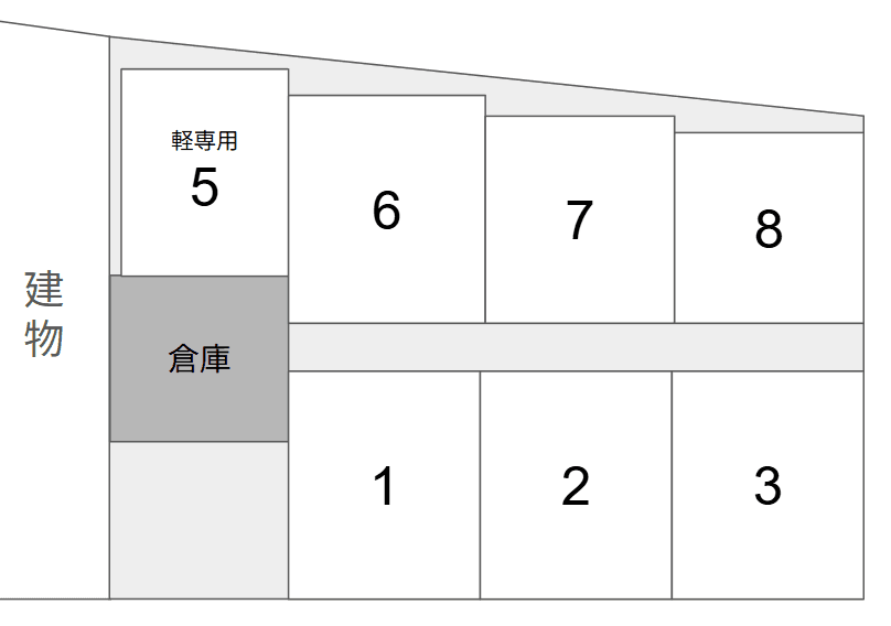 山口(五福4区)駐車場の駐車配置図
