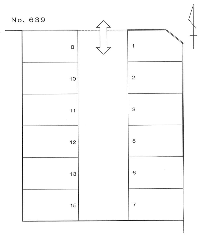 ６３９の駐車配置図