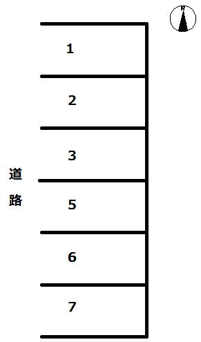 479二女子町駐車場の駐車配置図