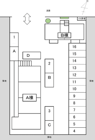 FKラフォーレ ＭｉＯの駐車配置図